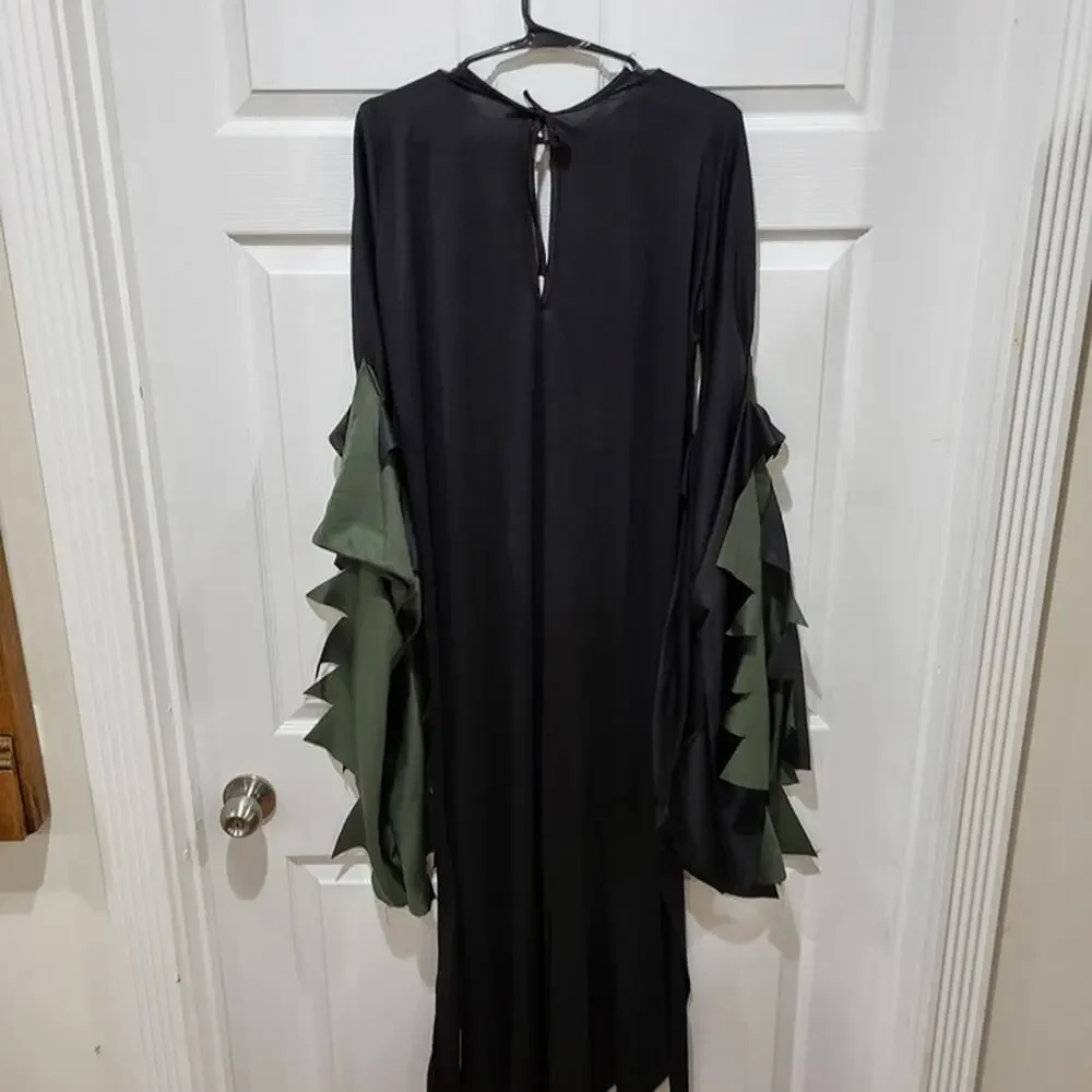 Womens Enchantra Sexy Witch Costume halloween green dress size 12